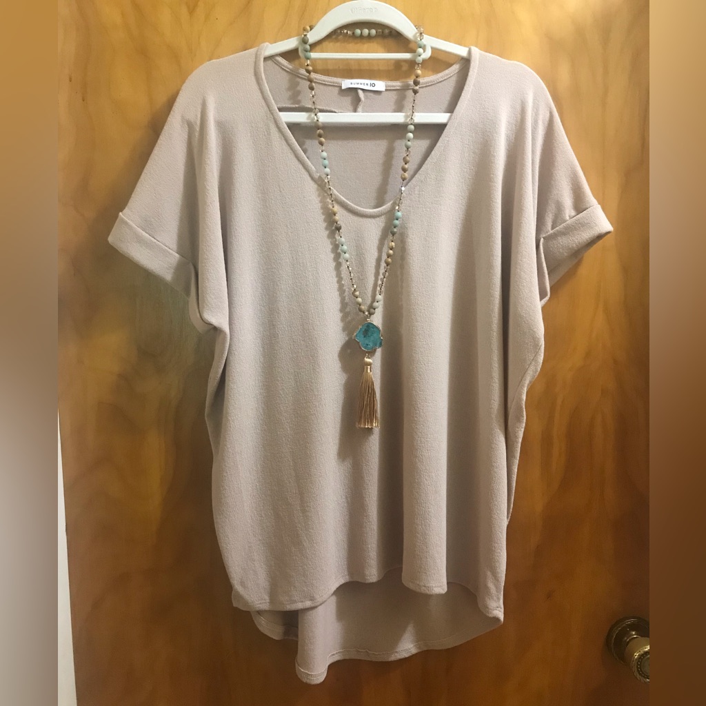 Summer 10 Tan Top Large New